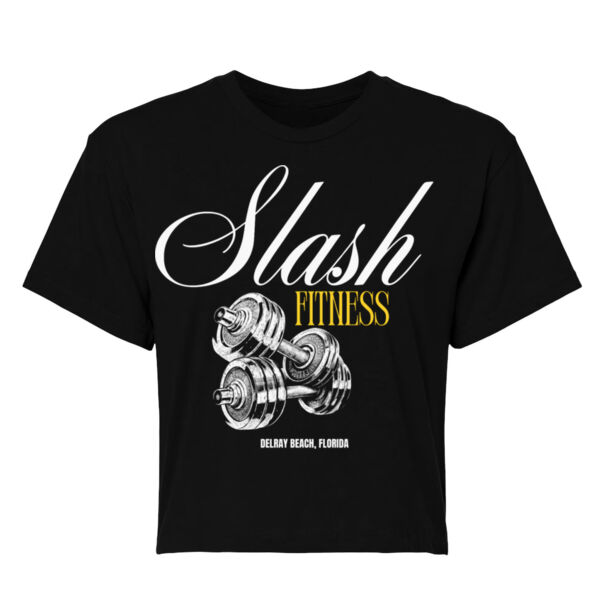 SLASH FITNESS - WOMEN'S CROP T-SHIRT - $BX84GT$ Thumbnail